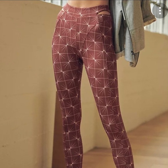 NWOT FP High-Rise Sneak Peek Leggings - Ginger Spice Combo - Picture 4 of 11
